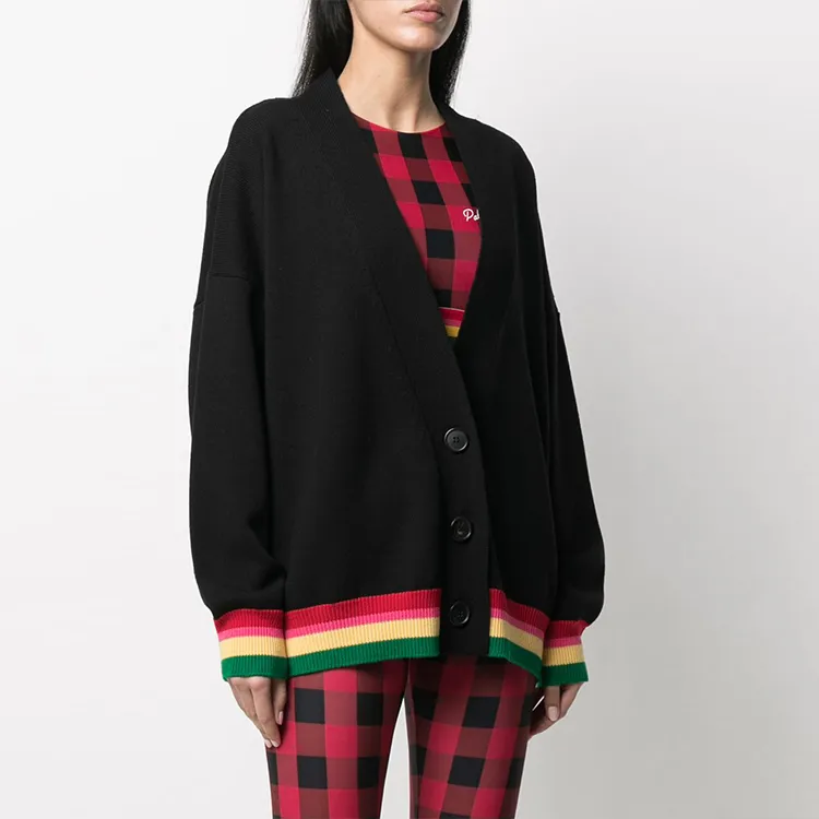PALM ANGELS FW21 Loose Fit Knitwear Women's Black-2