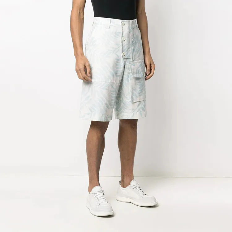 Jacquemus Cargo Shorts Men Light Blue-4