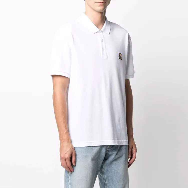 MOSCHINO Teddy Bear-patch Polo Shirt-3