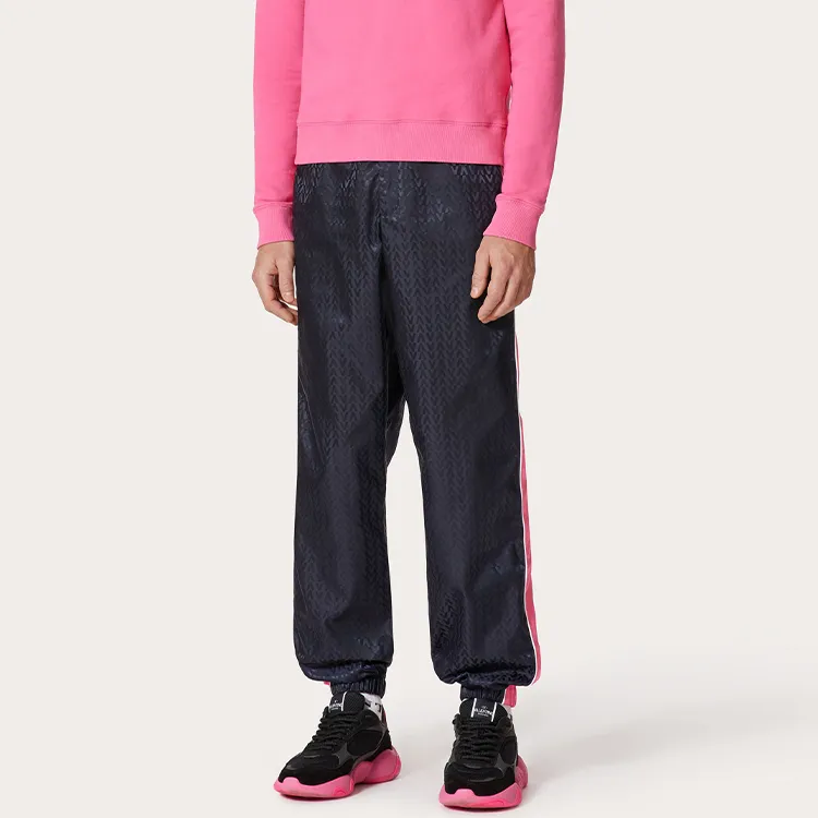 Valentino Jogging Pants With Optical Jacquard-1