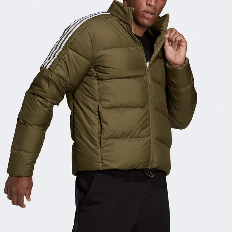 Adidas ESSENTIALS Down Jacket Men's Dark Olive Green-4