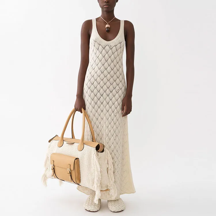 Chloé Sleeveless Dresses Women's White-3