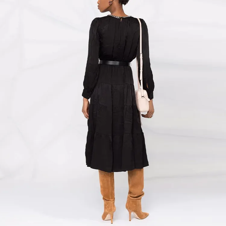 MICHAEL KORS Long-Sleeved Dresses Women's Black-2