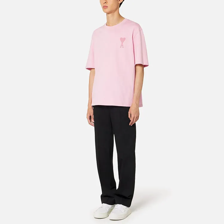 Ami Paris Ami De Coeur Tonal Boxy Fit T Shirt-1