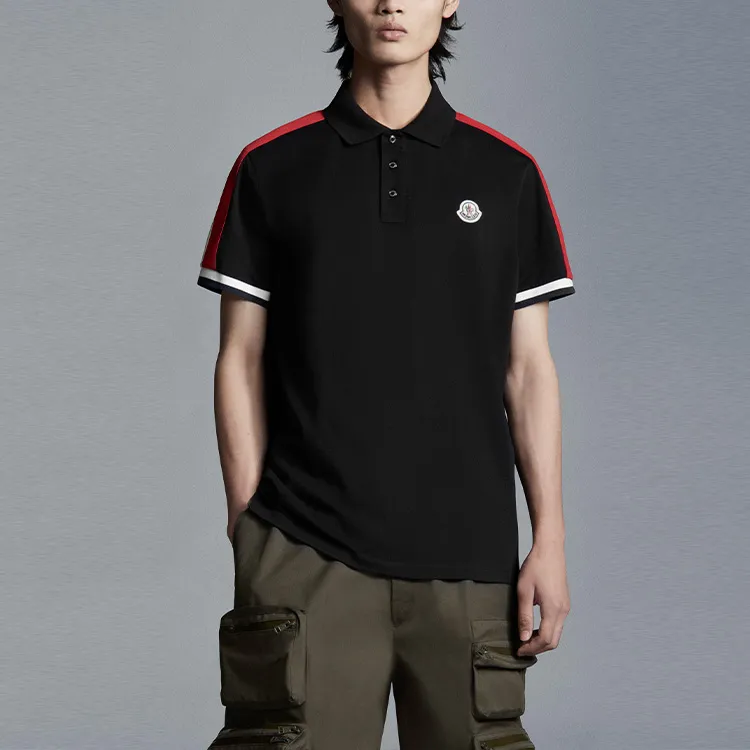 Moncler Polo Shirts Men Black-2