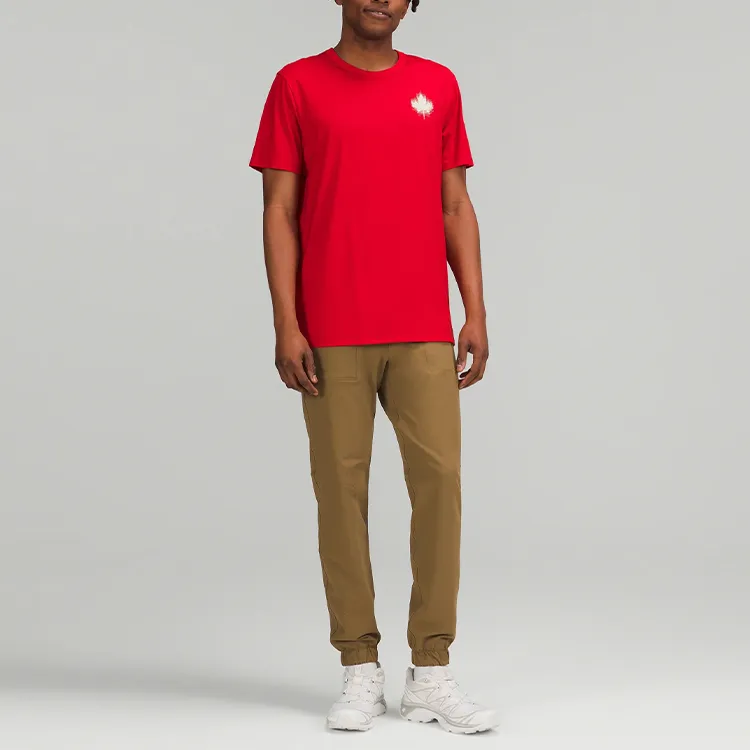 Lululemon Team Canada The Fundamental T shirt Coc Logo In Red T Shirt Men's-3