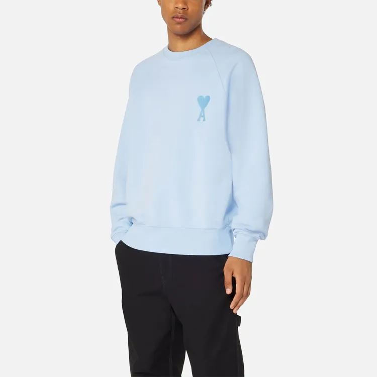 Ami Paris Ami De Coeur Tonal Boxy Fit Crewneck-2