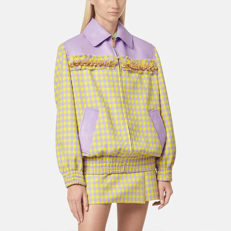 VERSACE Jackets Women's Light Purple-1
