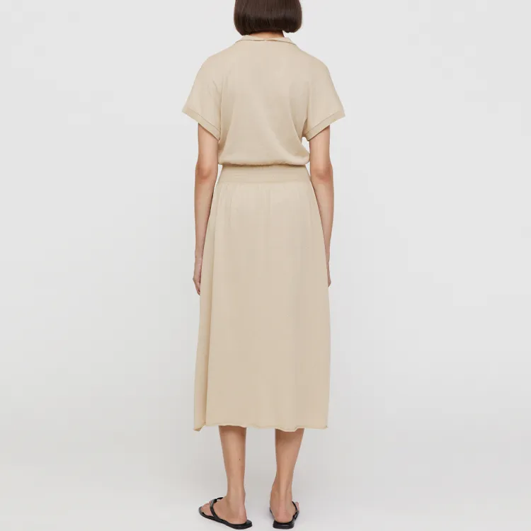 TOTEME Polo Short Sleeve Knit Dress-2