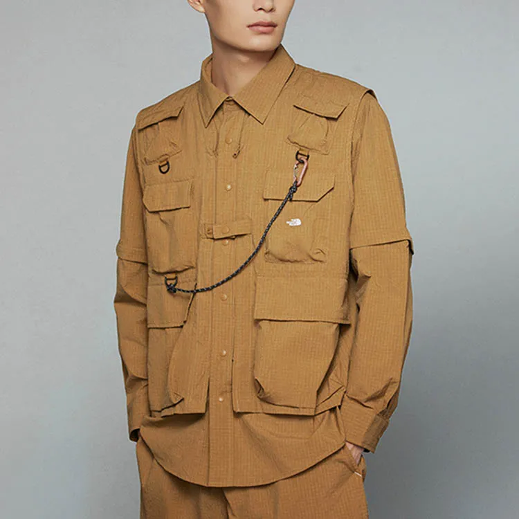 THE NORTH FACE Spring And Summer Natural Journey Collection UE Collection Shirt Men's Khaki-5