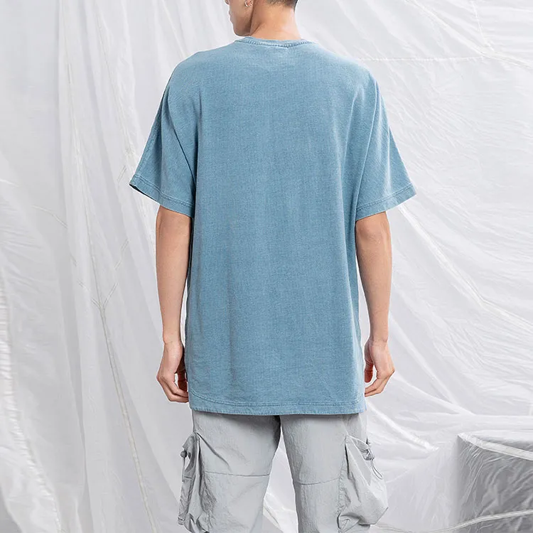 LiNing T Shirts Men Denim Blue-3