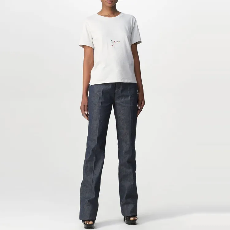 SAINT LAURENT Rive Gauche T Shirt Pierre/Multicolor-2