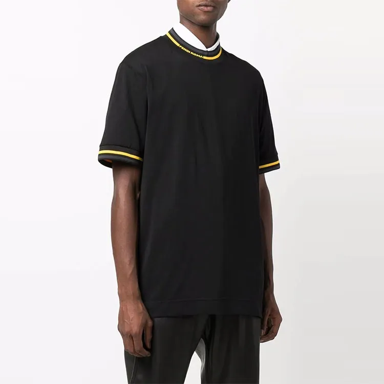 FENDI T Shirts Men Black-5