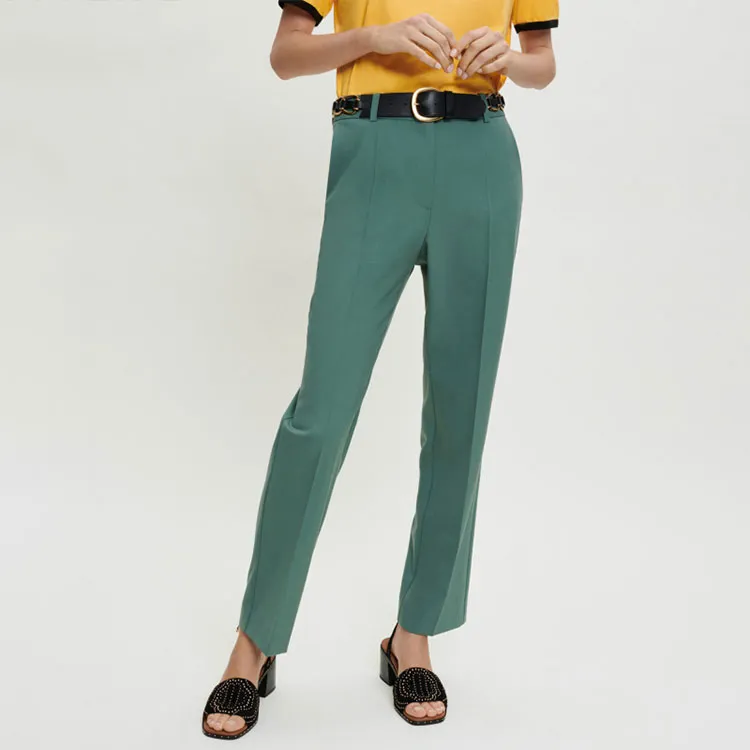 Maje Suit Trousers Women's Green-2