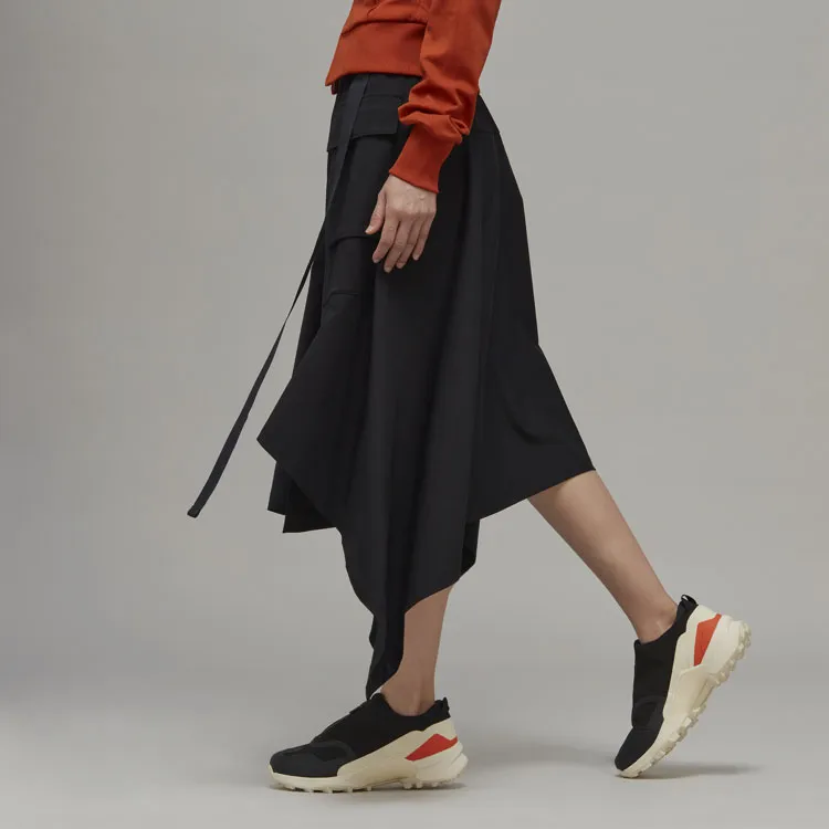 Y 3 Casual Long Skirts Women's Black-3