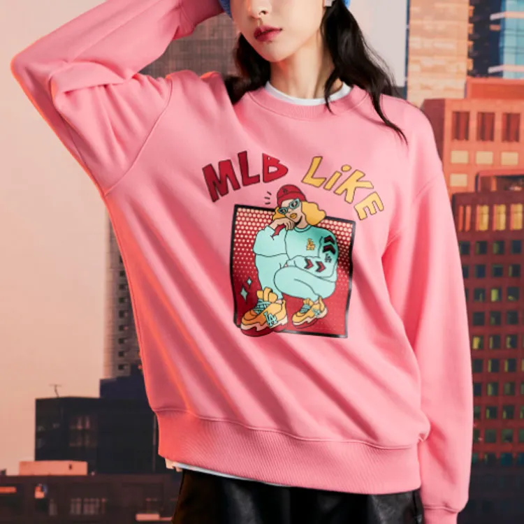 MLB FW22 American Sweatshirt Unisex Pink-4