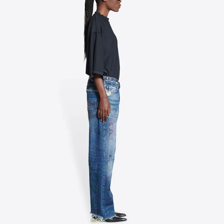 Balenciaga SS22 Denim Trousers Men's Blue-4