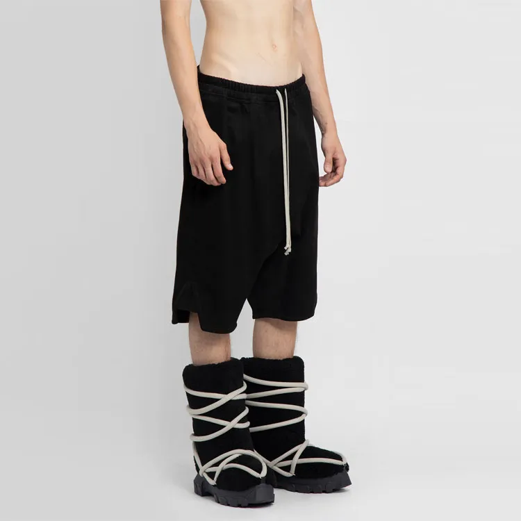RICK OWENS Casual Shorts Men Black-5