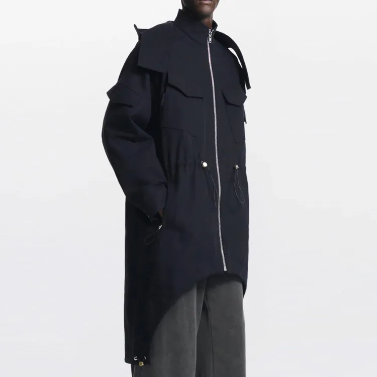 DION LEE Coats Unisex Black-3