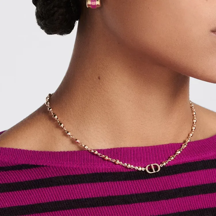 DIOR Necklaces Women's Rose Gold-2