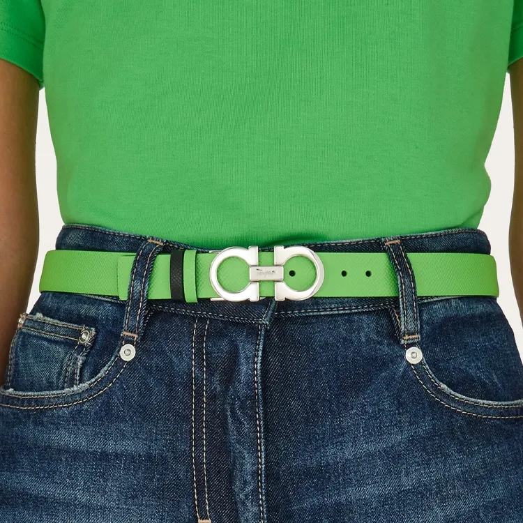 FERRAGAMO Gancini-buckle Leather Belt-2