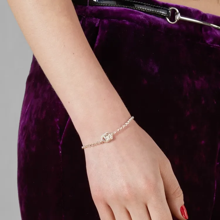 GUCCI Key-motif Chain-link Bracelet-4