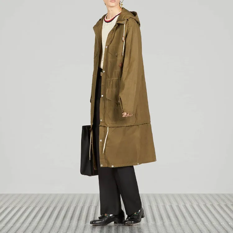 GUCCI Waxed Hooded Parka-4