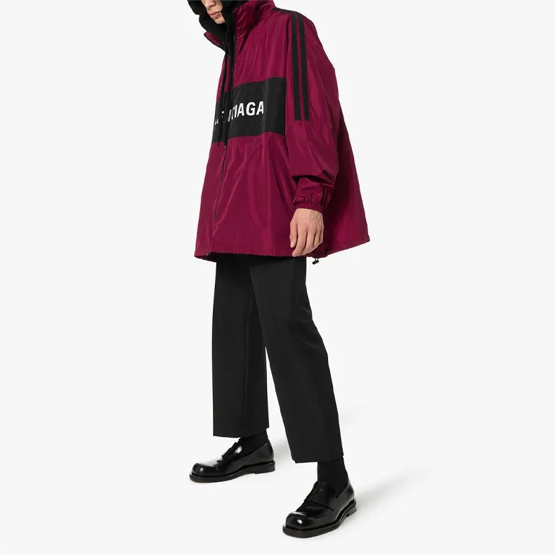 Balenciaga Jackets Coats Loose Fit Style Men's Dark Red-1