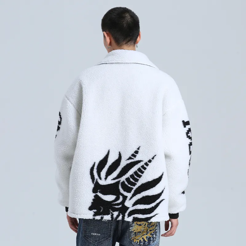 ONIARAI Velvet Jackets Men White-2