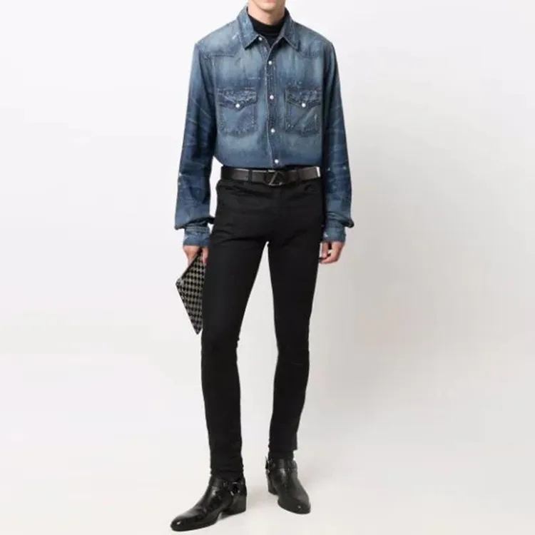 AMIRI Shirts Men Blue-1