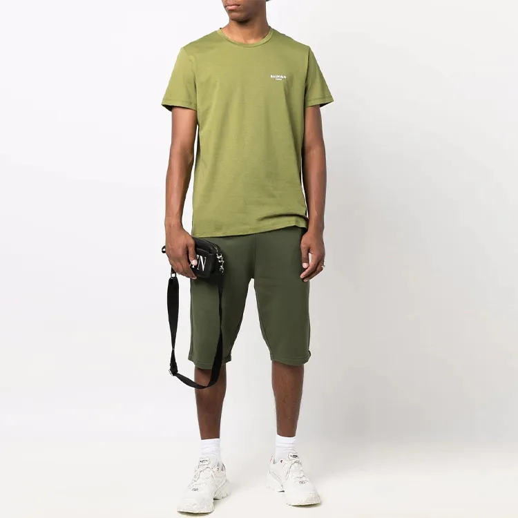 BALMAIN T Shirts Men Green-1