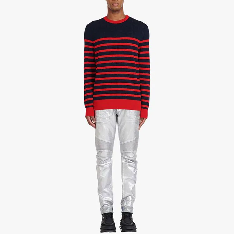 BALMAIN Sweaters Men Navy Blue-2