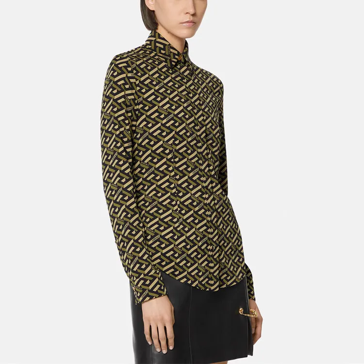 VERSACE Shirts Women's Green-2