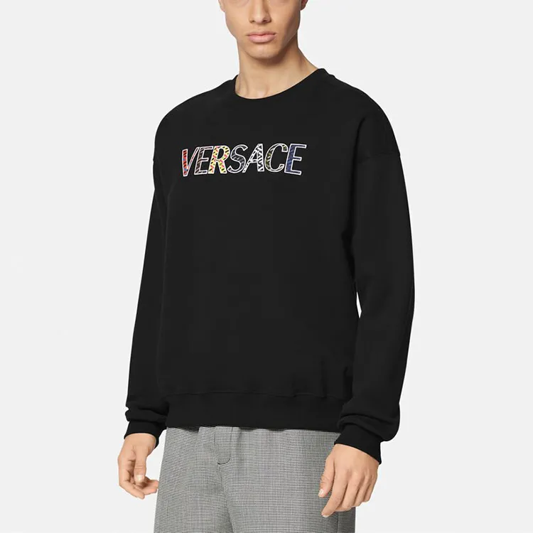 VERSACE Sweatshirts Men Black-2