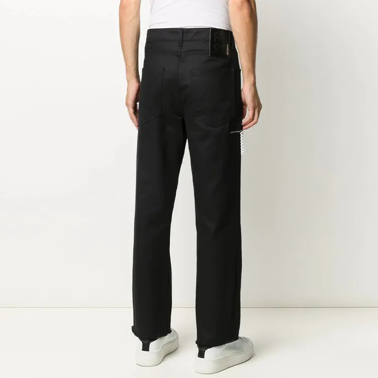 RAF SIMONS Jeans Men Black-3