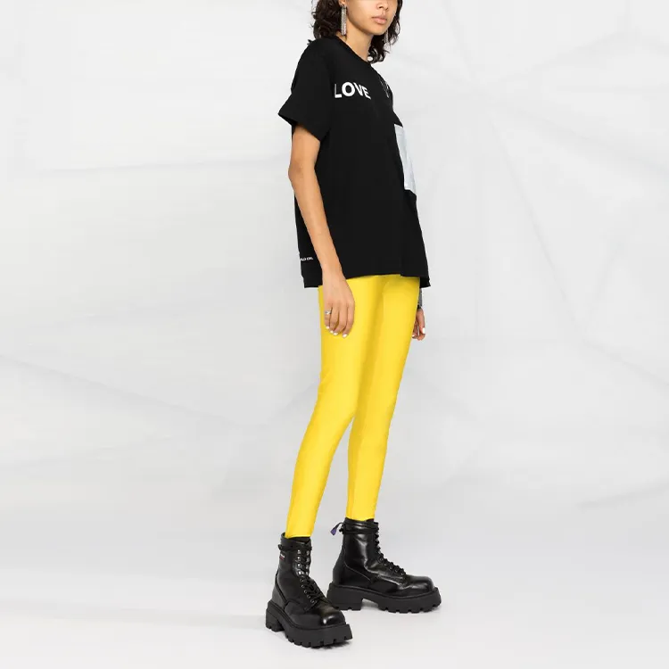VERSACE JEANS COUTURE Leggings Women's Yellow-3