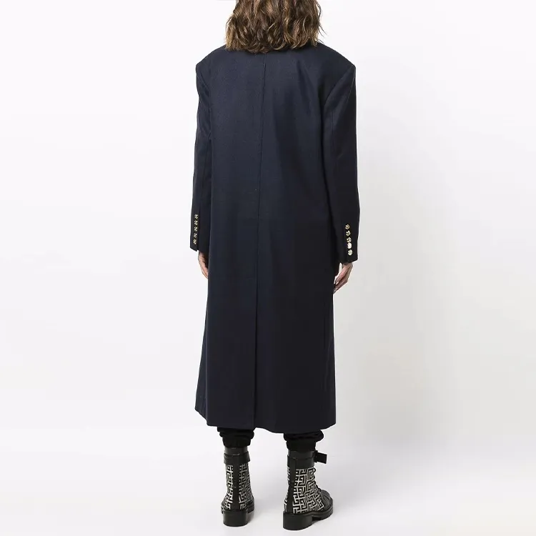 BALMAIN Coats Women's Blue-2