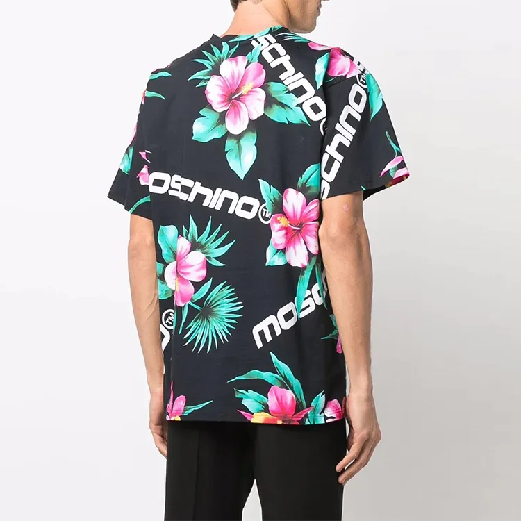 MOSCHINO Floral Printed Crewneck T Shirt-3