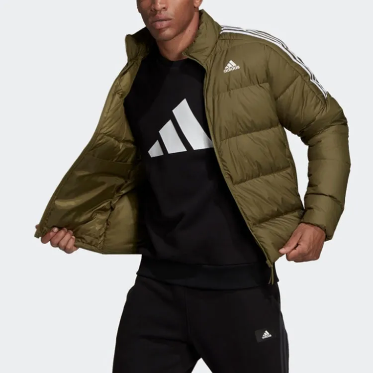 Adidas ESSENTIALS Down Jacket Men's Dark Olive Green-1