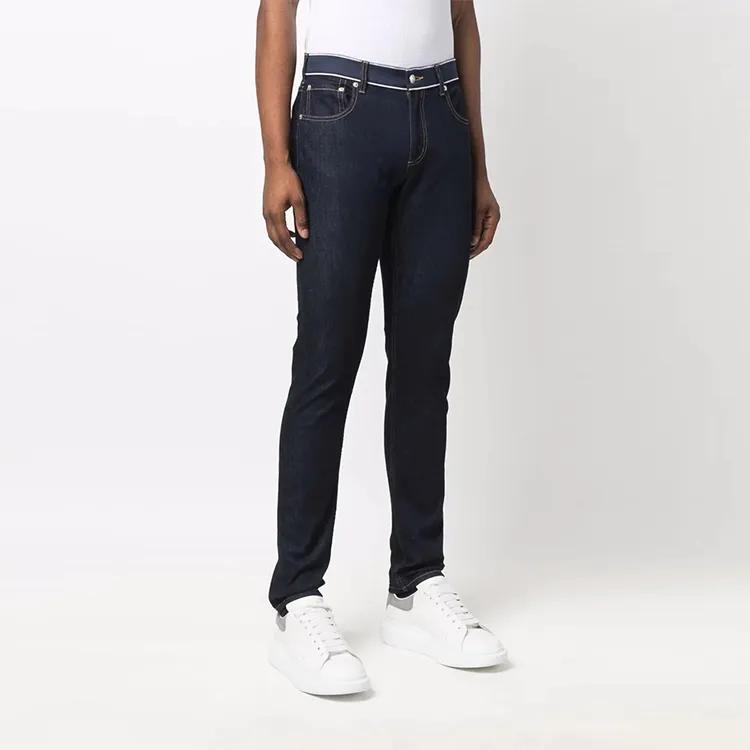 Alexander McQueen Jeans Men Dark Blue-3