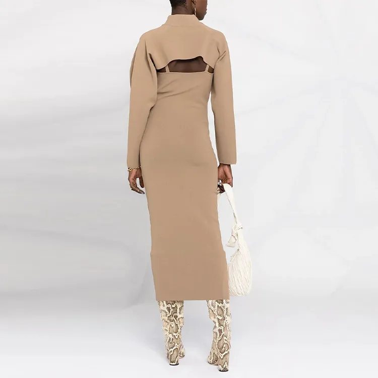 NANUSHKA Long-Sleeved Dresses Women's Brown-2