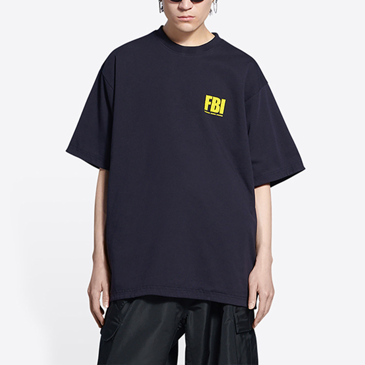 Tシャツ・カットソー *BALENCIAGA* Year of Tiger FBI Reversible Short Sleeve T-Shi Balenciaga Fbi Print Year of The Tiger Reversible T-Shirt