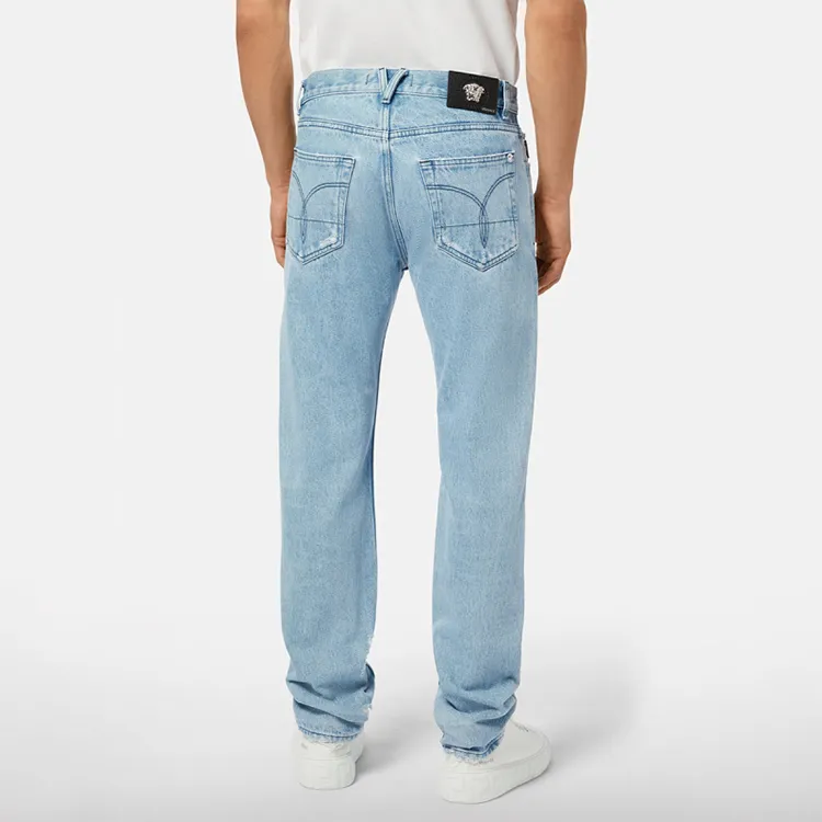 VERSACE VERSACE SS22 Jeans Men's Blue-3