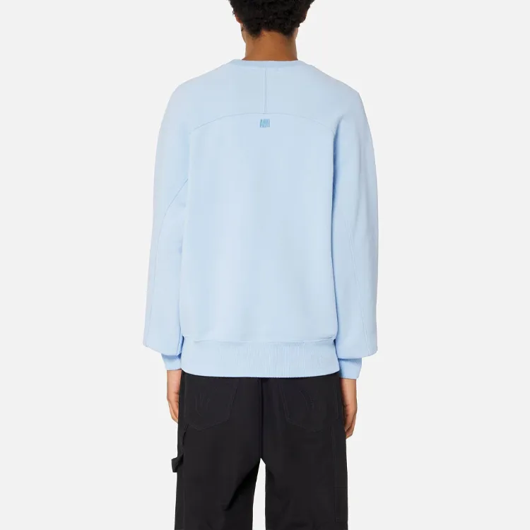 Ami Paris Ami De Coeur Tonal Boxy Fit Crewneck-3