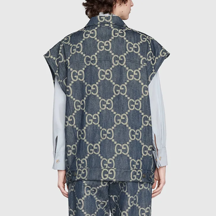 GUCCI Pineapple SS22 Vest Men's Blue-4