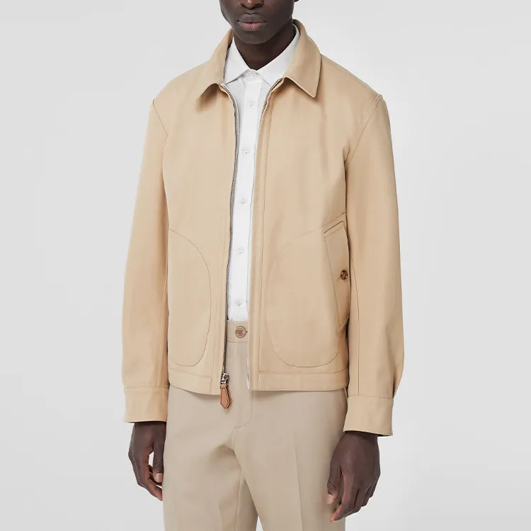 Burberry Jackets Coats Men's Soft Yellow Brown-4