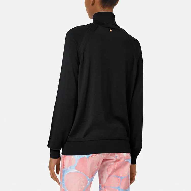 VERSACE SS22 Slim Fit Sweater Women's Black-3