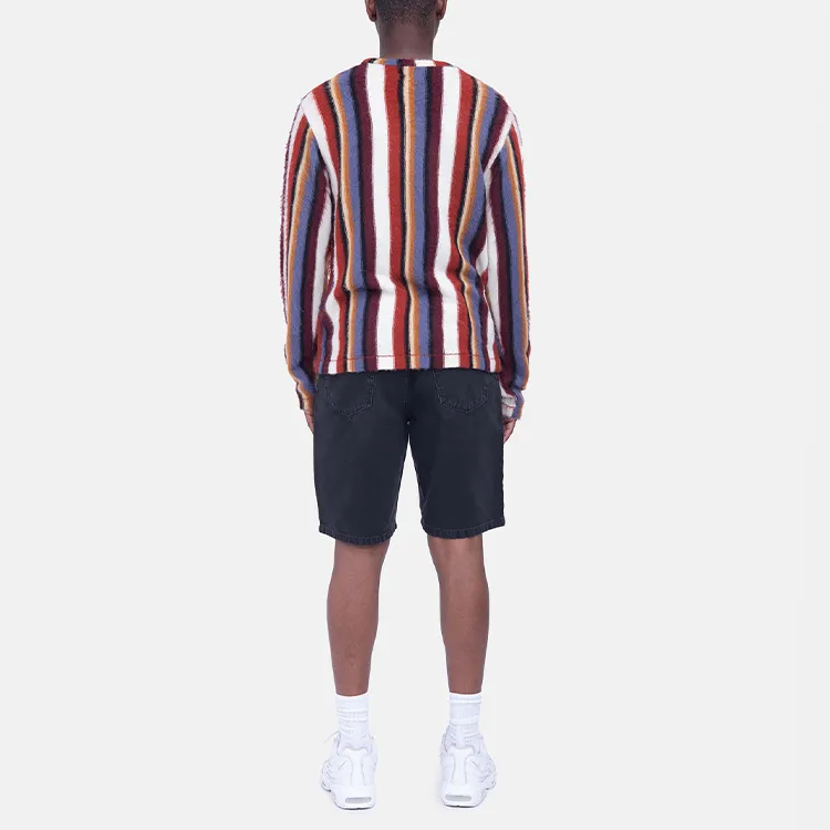 Stussy Vertical Striped Knit Crew-6