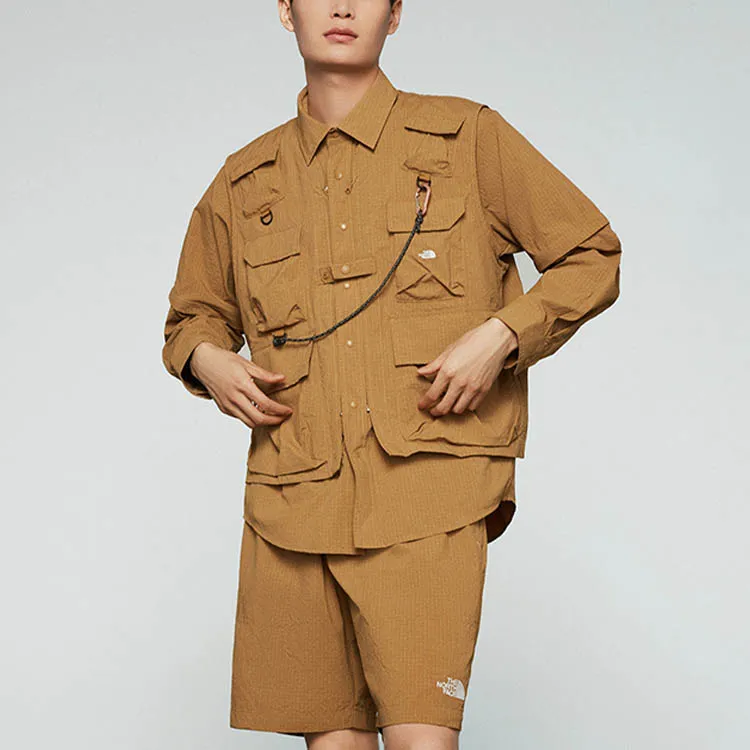 THE NORTH FACE Spring And Summer Natural Journey Collection UE Collection Shirt Men's Khaki-6