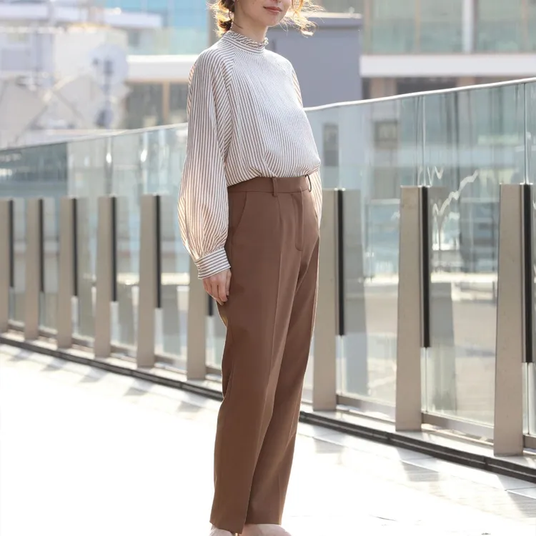 Beams Casual Pants Women's Camel-4